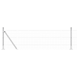 Euro Fence con 7 postes flangados 0.6x10 m de acero galvanizado H