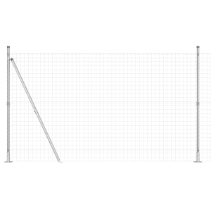 Valla Euro con 7 Poste Flangeados 1.4x10 m Acero Galvanizado H