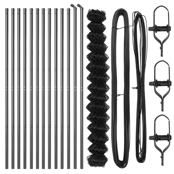 Conjunto de Postes de Cerca Cinzeto 1.6 x 25 m M 4