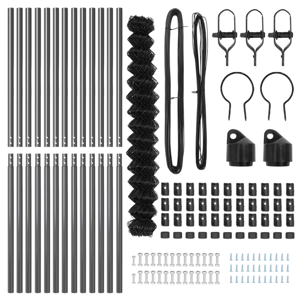 Conjunto de Postes de Cerca Cinzeto 1.6 x 25 m M 5