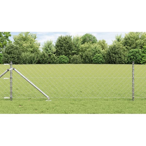 Cerca de Eslabones de Cadena  Juego de 2 Acero Galvanizado D