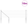 Juego de Postes de Cerca Set de 2 Acero galvanizado 10 x 0.5 m 3