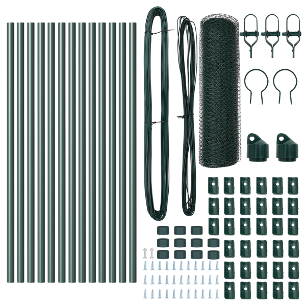 Juego de cercas Set de 2 Verde Bosque M 4