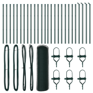 Cerca Hexagonal  Verde 0.4x50 m Aço H