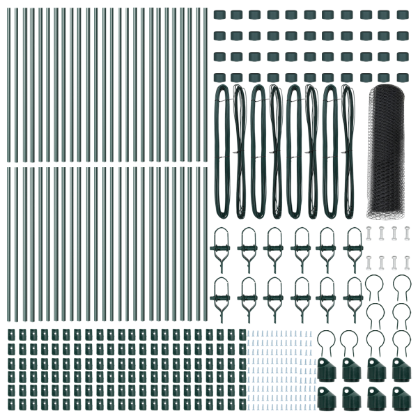 Cerca Hexagonal  Cinza 0.4x100 m Aço M 5