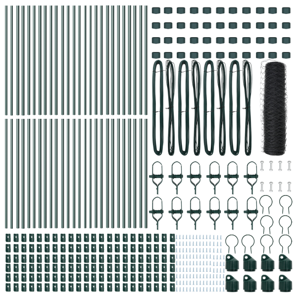 Cerca Hexagonal  Cinza 0.4x100 m Aço M 4