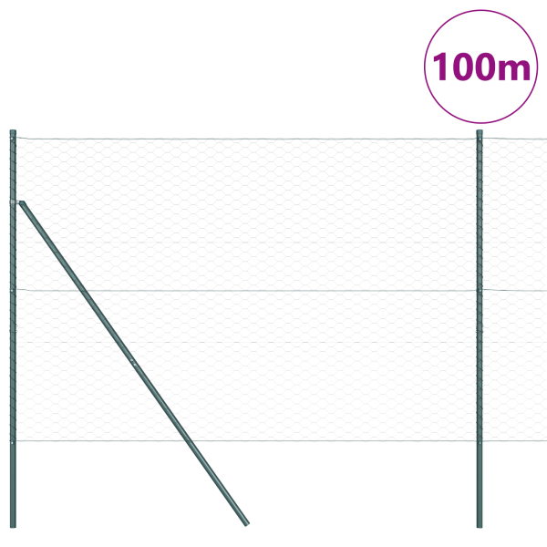 Cerca Hexagonal  Cinza 1.5x100 m Aço M 3