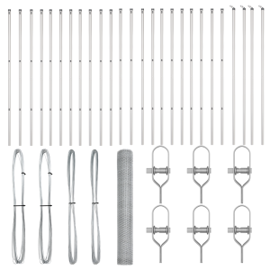 Cerca Hexagonal  1.2x50 m Aço Galvanizado H
