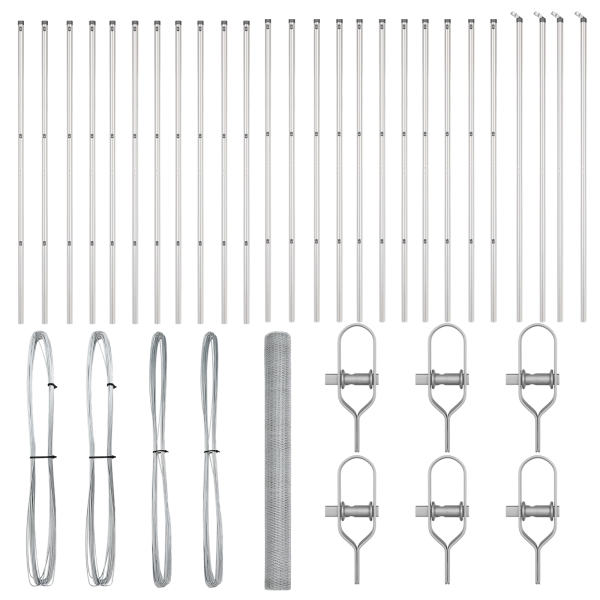 Cerca Hexagonal  1.5x50 m Aço Galvanizado M 2