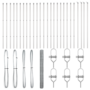 Cerca Hexagonal  1.6x50 m Aço Galvanizado H
