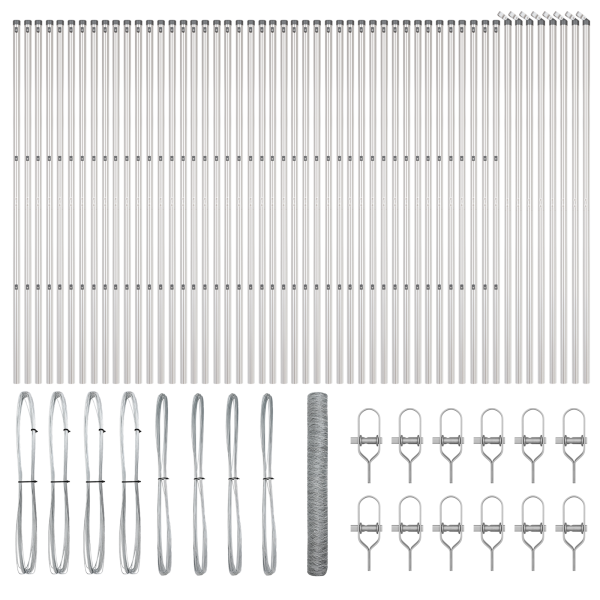 Cerca Hexagonal  1.2x100 m Aço Galvanizado M 2