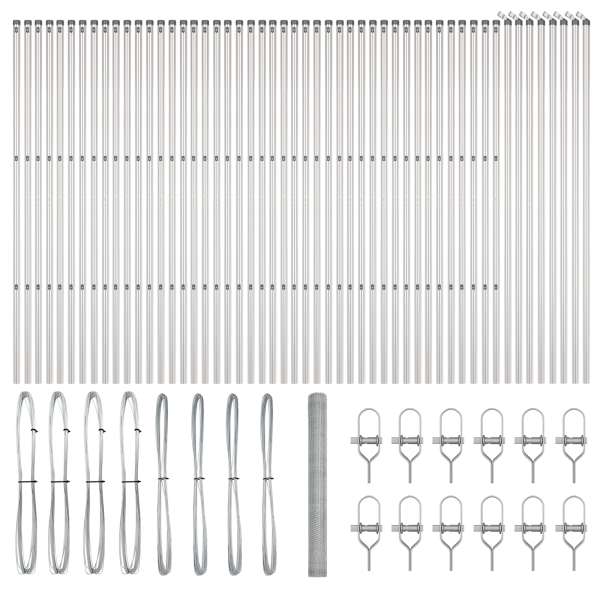 Cerca Hexagonal  1.5x100 m Aço Galvanizado M 2