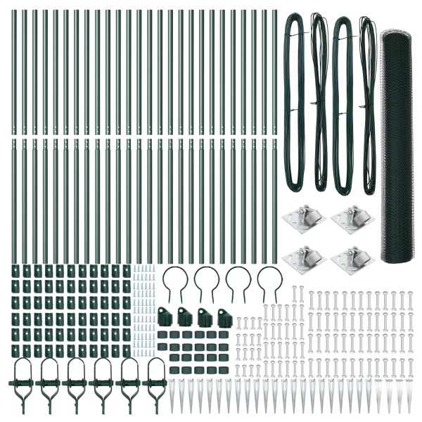 Cerca Hexagonal  Verde 1.2x50 m Aço M 4
