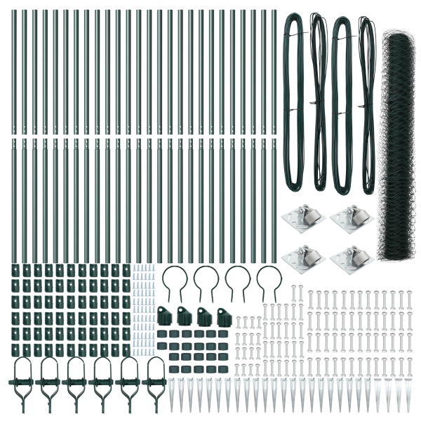 Cerca Hexagonal Verde 1.4x50 m Aço M 4