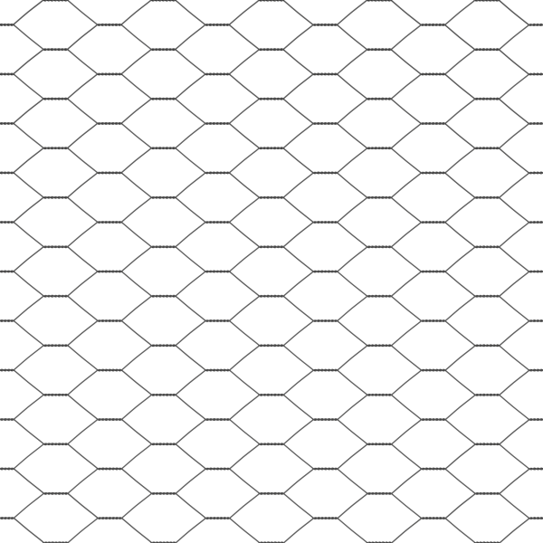Cerca Hexagonal  Cinza 1.4x25 m Aço M 5