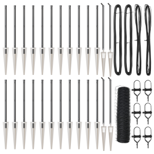 Cerca Hexagonal  Cinza 0.4x50 m Aço H