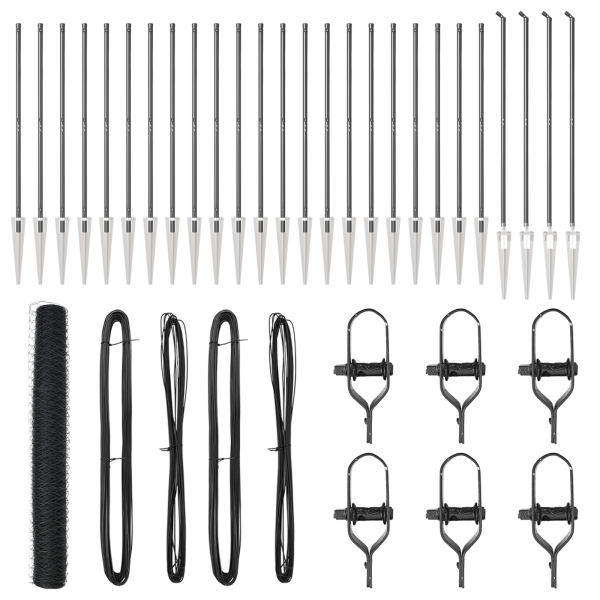 Cerca Hexagonal  Cinza 1.2x50 m Aço M 2