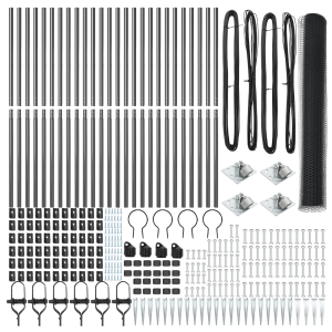 Cerca Hexagonal  Cinza 1.4x50 m Aço H