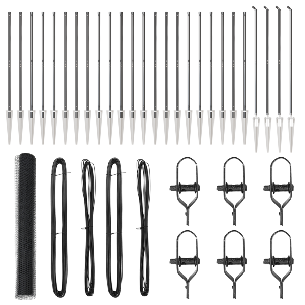Cerca Hexagonal Cinza 1.4x50 m Aço M 2