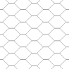 Cerca Hexagonal  Cinza 1.6x50 m Aço 5