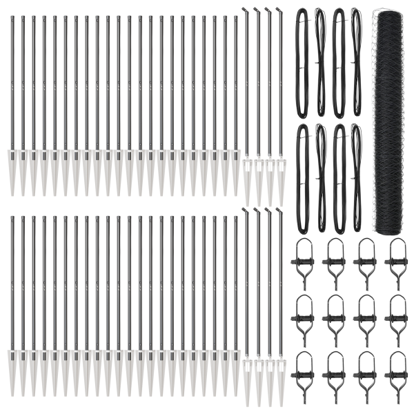 Cerca Hexagonal  Cinza 1.2x100 m Aço M 2