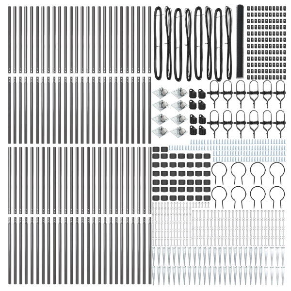 Cerca Hexagonal  Cinza 1.5x100 m Aço M 4