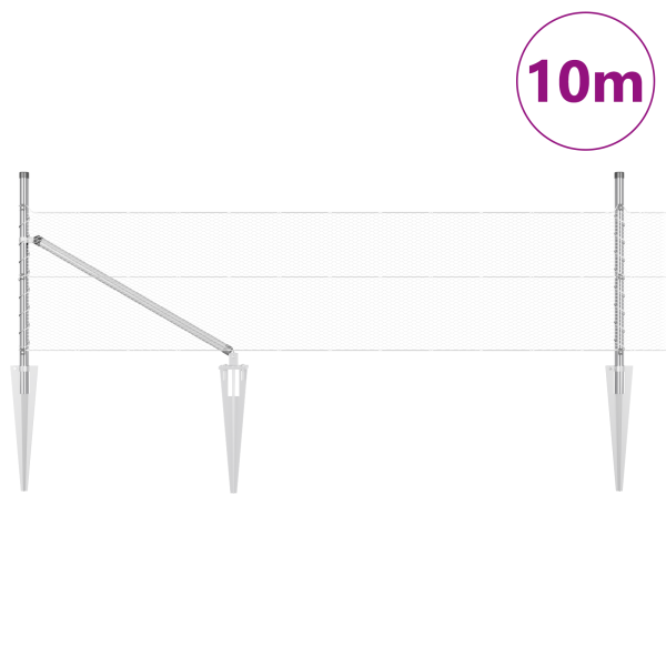 Cerca Hexagonal  0.4x10 m Aço Galvanizado M 3
