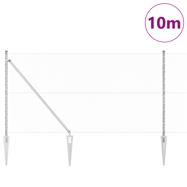 Cerca Hexagonal  1.2x10 m Aço Galvanizado M 3