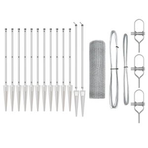 Conjunto de Cercamento 2 Peças Aço Galvanizado 25 x 0.5 m Durável H