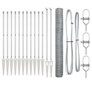 Conjunto de Cercas Conjunto de 2 Aço galvanizado H