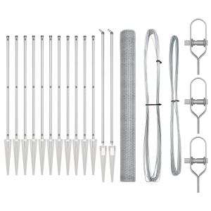 Set de Cercado  2 unidades Acero galvanizado 25 x 1.5 m Duradero H