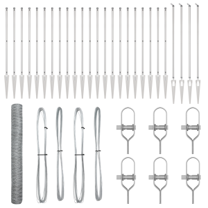 Cerca Hexagonal  1.2x50 m Aço Galvanizado H