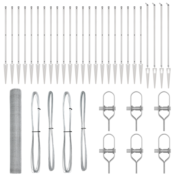 Cerca Hexagonal  1.4x50 m Aço Galvanizado M 4