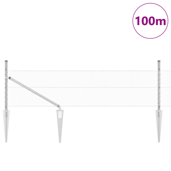 Cerca Hexagonal  0.4x100 m Aço Galvanizado M 3