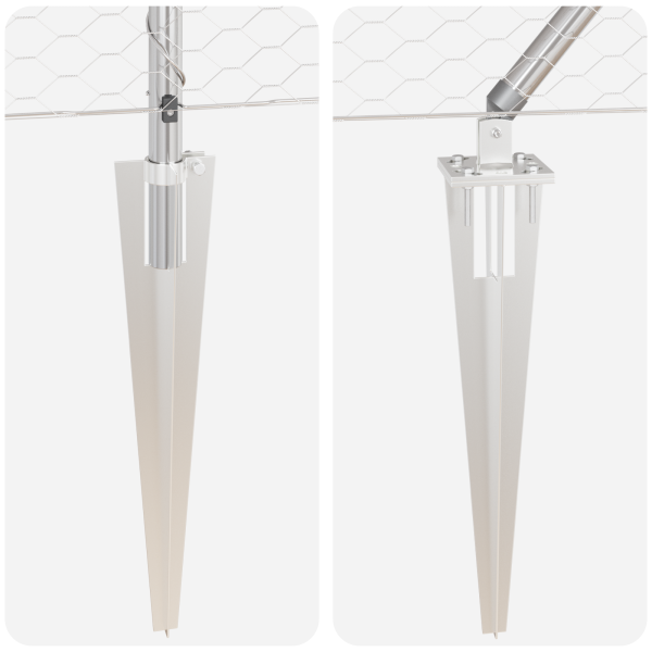 Cerca Hexagonal  0.8x100 m Aço Galvanizado M 4