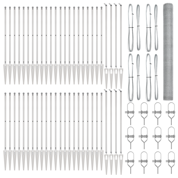 Cerca Hexagonal  1.6x100 m Aço Galvanizado M 2