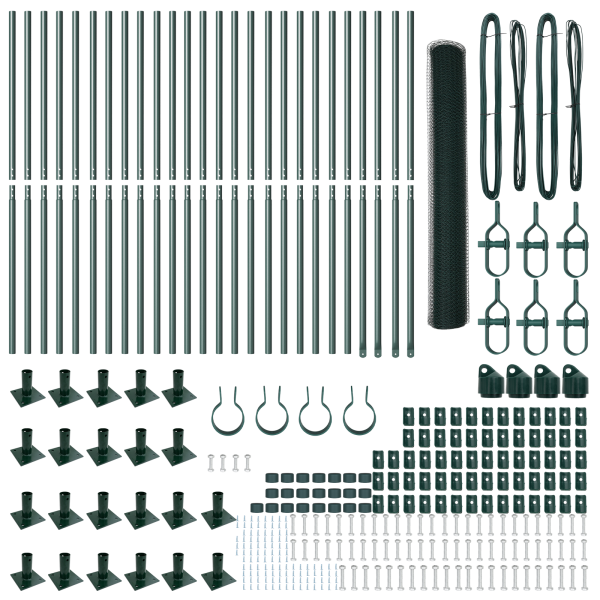 Cerca Hexagonal Verde  1.2x50 m de Aço M 4