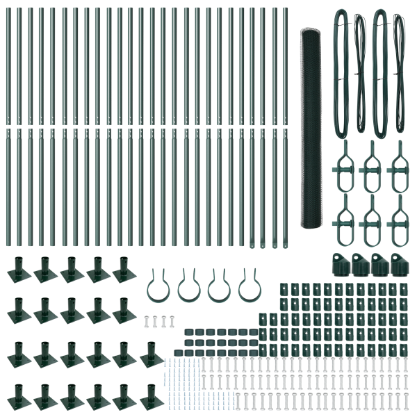 Cerca Hexagonal  Verde 1.4x50 m Aço M 4