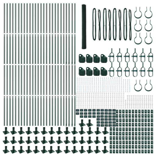 Cerca Hexagonal  Verde 1.5x100 m Aço M 4