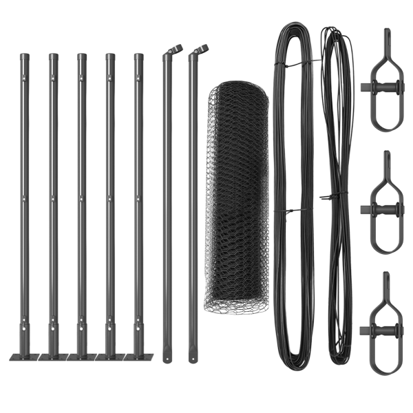 Cerca Hexagonal  Cinza 0.4x10 m Aço M 2