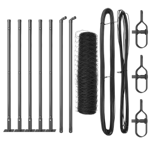 Cerca Hexagonal Cinza 0.4x10 m Aço H