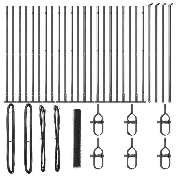 Cerca Hexagonal  Cinza 1.2x50 m Aço M 2