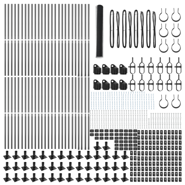 Cerca Hexagonal Gris 1.2x100 m Acero.  Postes para Cerca con Placas de Base 13 pcs Ø32mm 68.5cm Acero Galvanizado M 4