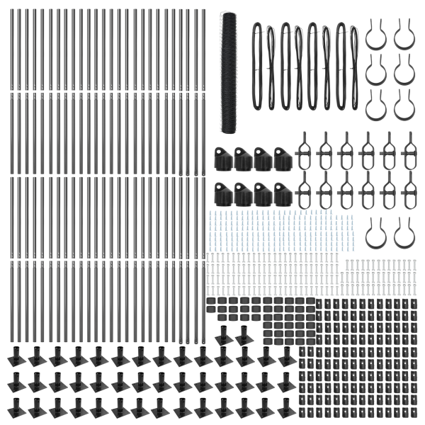 Cerca Hexagonal  Cinza 1.2x100 m Aço M 4