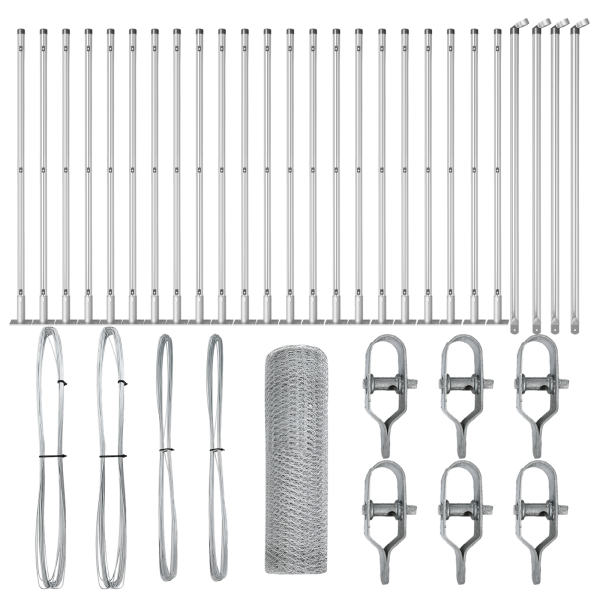 Cerca Hexagonal  0.4x50 m Aço Galvanizado M 2