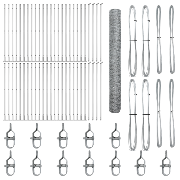 Cerca Hexagonal  1.2x100 m Aço Galvanizado M 2