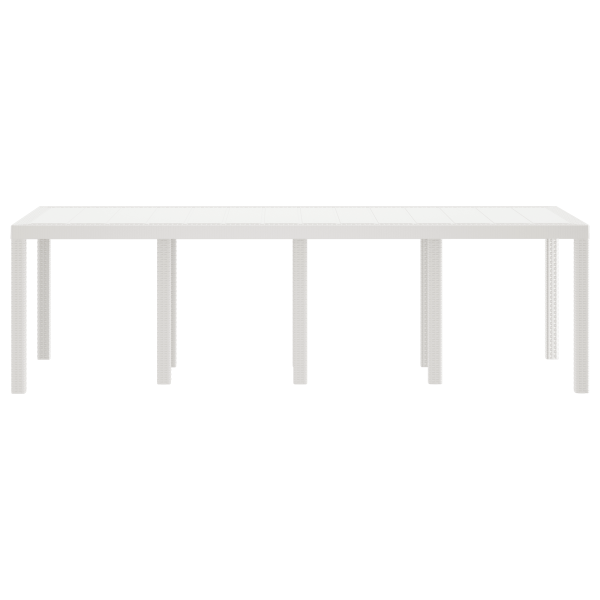 Mesa de Jardim  Branca 250x100x73 cm Polyrattan M 4