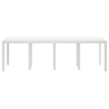 Mesa de Jardim  Branca 250x100x73 cm Polyrattan 4