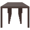 Mesa de Jardim  Castanha 400x100x73 cm Poly Rattan 5