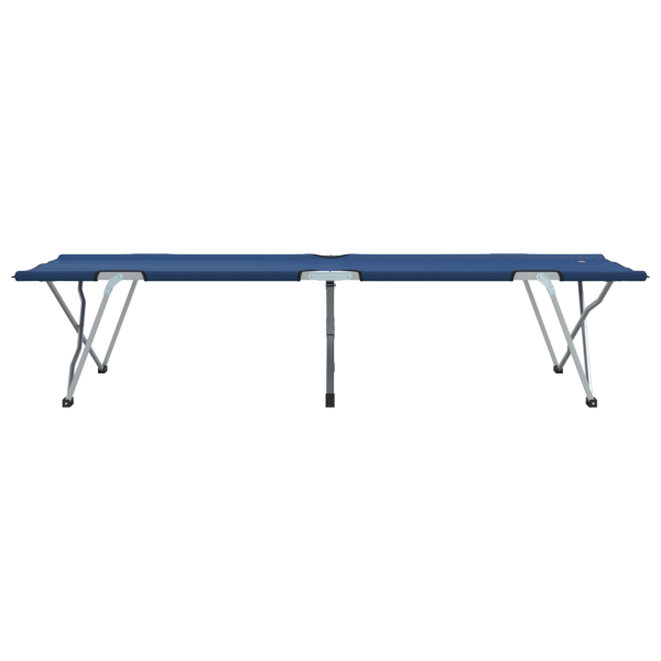 Cama de Camping Plegable Azul Metal. Tela Estándar Plegable M 5